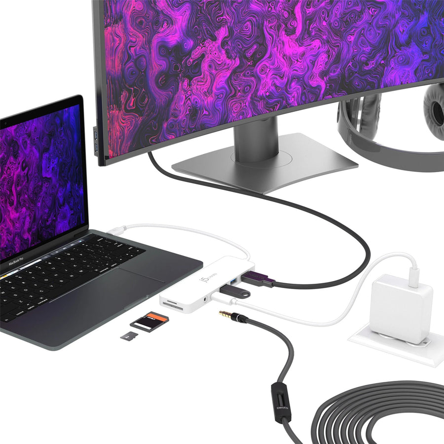 J5create   USB-C Multi-Port Mini Hub with 60W Power Delivery