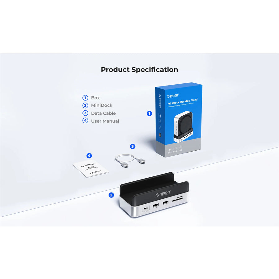 Orico  MiniDock Vertical Mac Mini 4 Docking