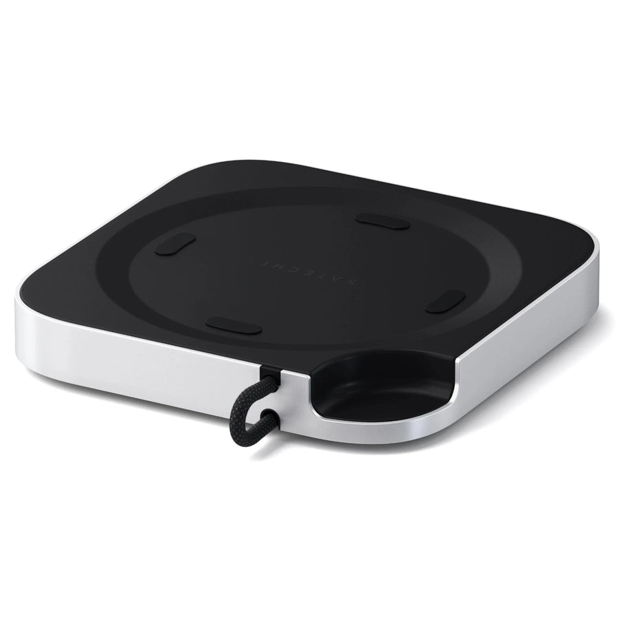 SATECHI Mac Mini M4 Stand & Hub with SSD Enclosure - Silver
