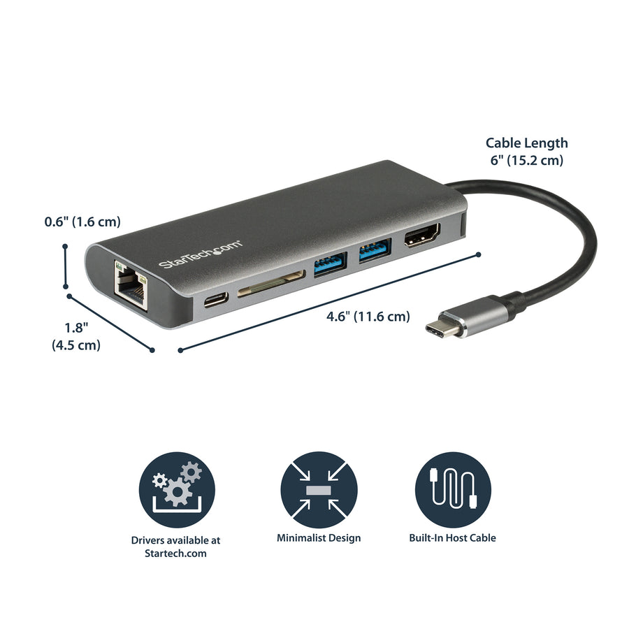 StarTech.com   USB-C Single 4K Mobile Dock with 60W Power Delivery