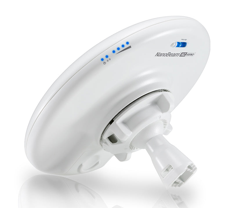 Ubiquiti NBE-5AC-GEN2 - 5GHz airMAX AC NanoBeam Gen2 Radio with speeds up to 450Mbps and 19dBi Antenna Built in