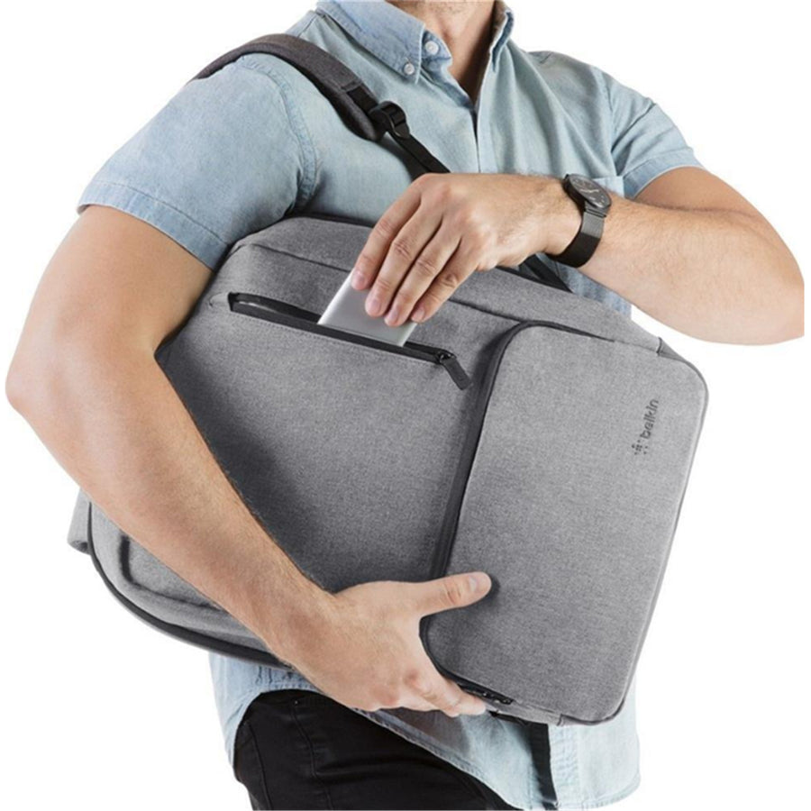 Belkin Classic Pro Slim Backpack Casual for 14"-15.6" Laptops - Grey