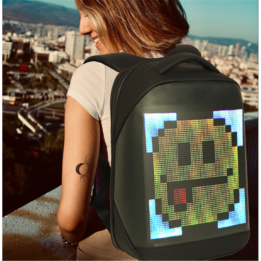 BIOSLED  LOY Customizable LED Display Laptop Backpack