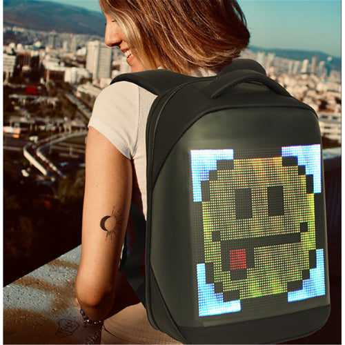 BIOSLED  LOY Customizable LED Display Laptop Backpack