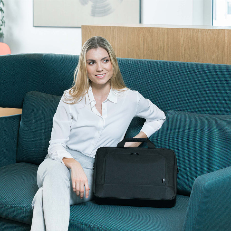 Dicota Top Traveller BASE   Laptop Toploader Carry Bag for 13"-14" Notebook - Black