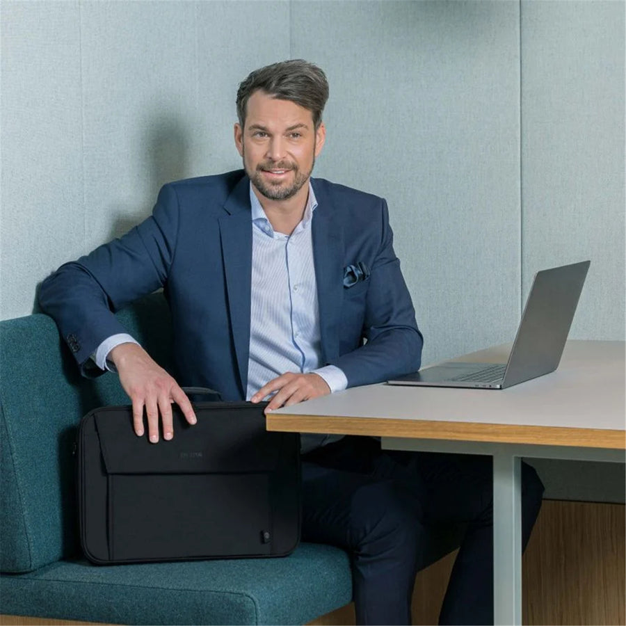 Dicota Eco Multi BASE   Clamshell Carry Bag for 15.6" Laptops - Black