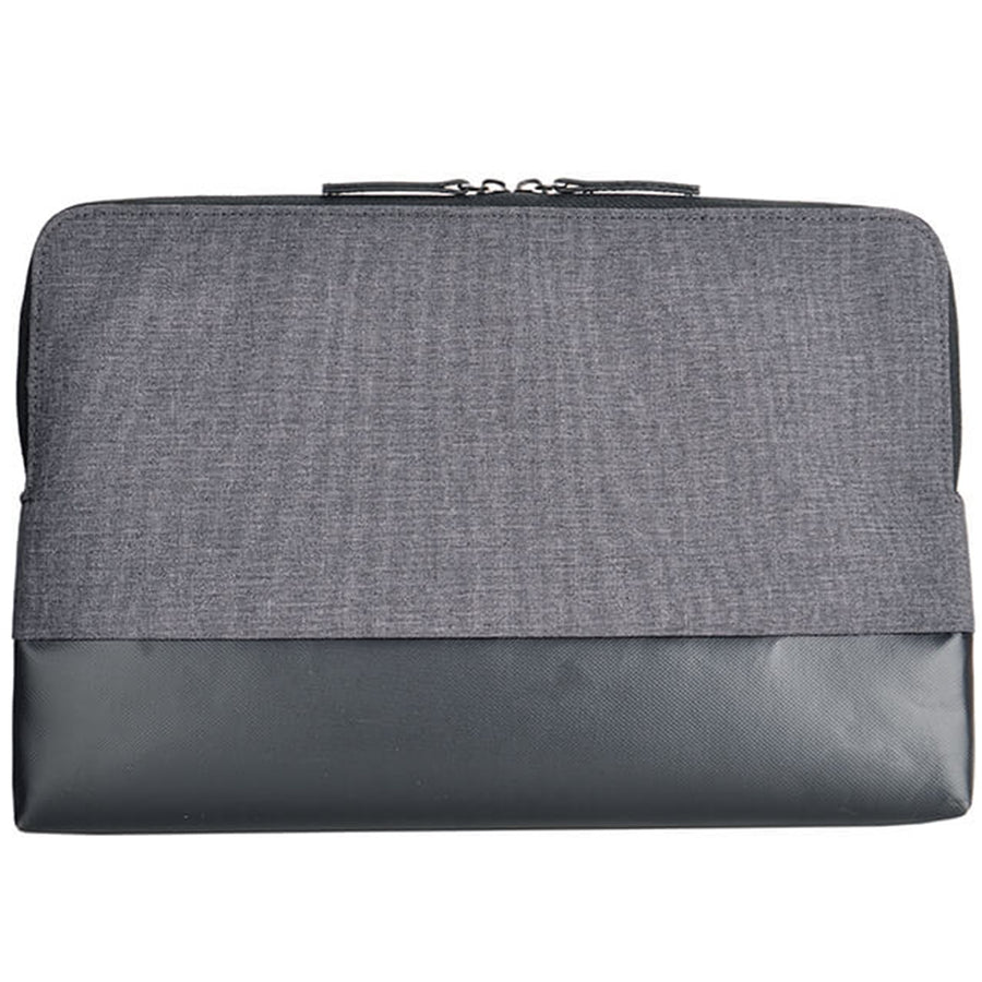 EV007 - Evol Uluru 13.3" - 14.1" Laptop-Sleeve aus meliertem Polyester & beschichtetem Canvas Dunkelgrau