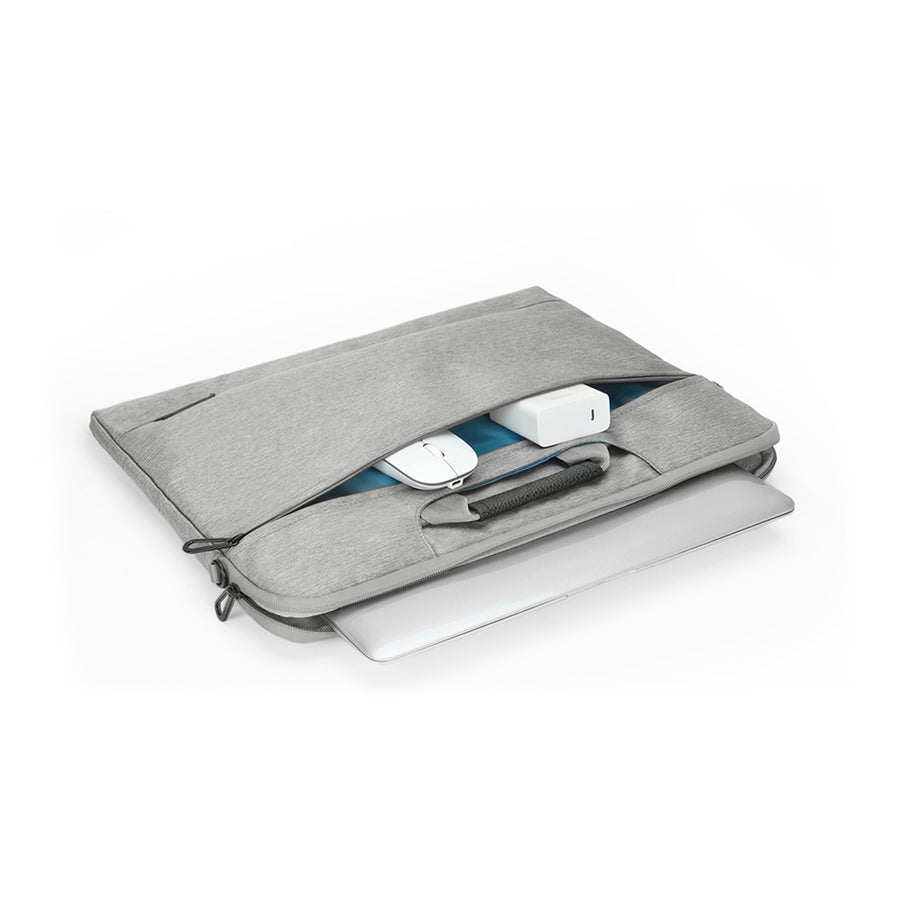 EV030 - Evol Allure 13.3" - 14.1" Nylon Laptop Briefcase Silver