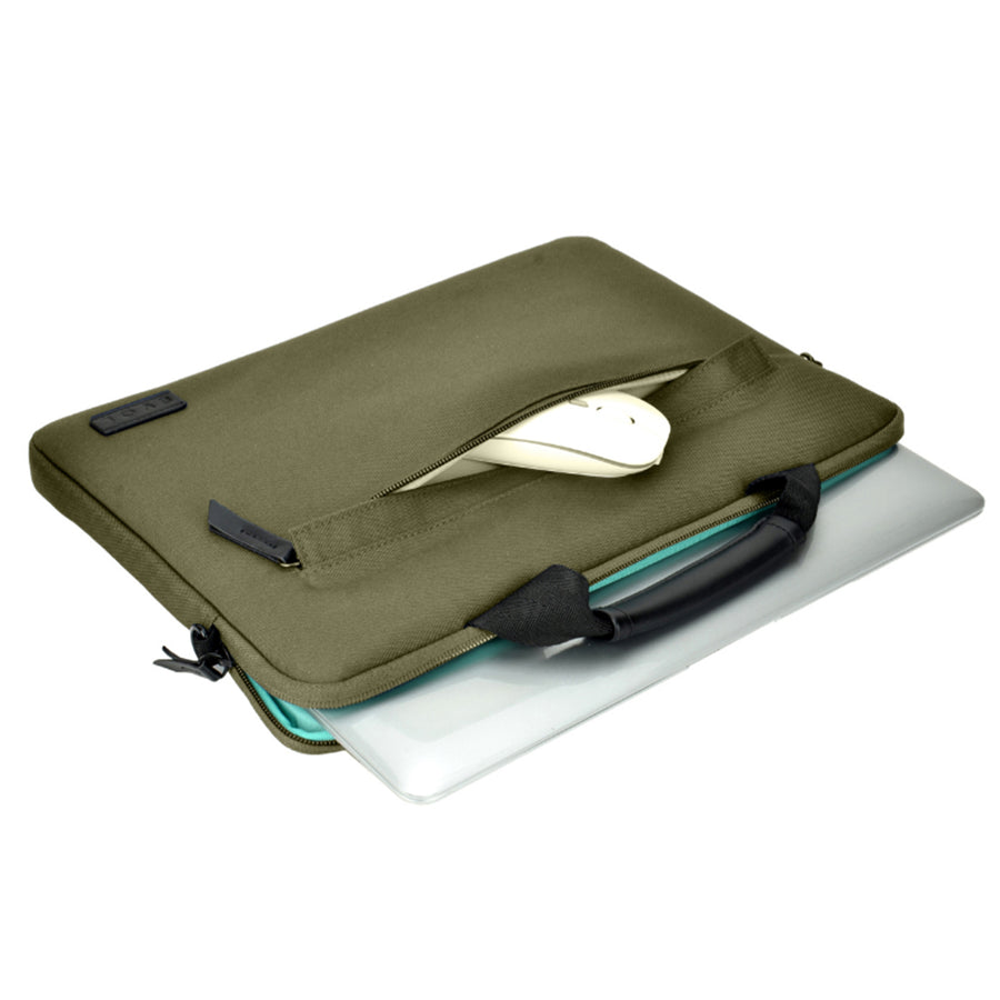 Evol Generation Earth 13.3"-14.1" Laptop Slim Line Briefcase – Olive