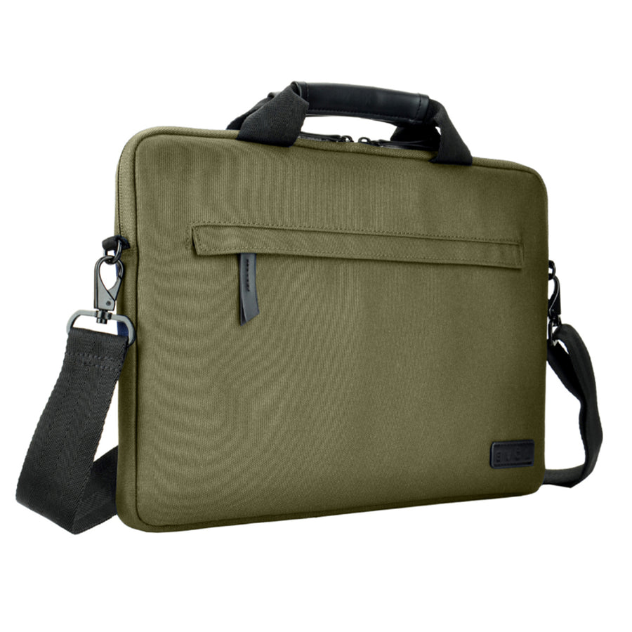 Evol Generation Earth 13.3"-14.1" Laptop Slim Line Briefcase – Olive
