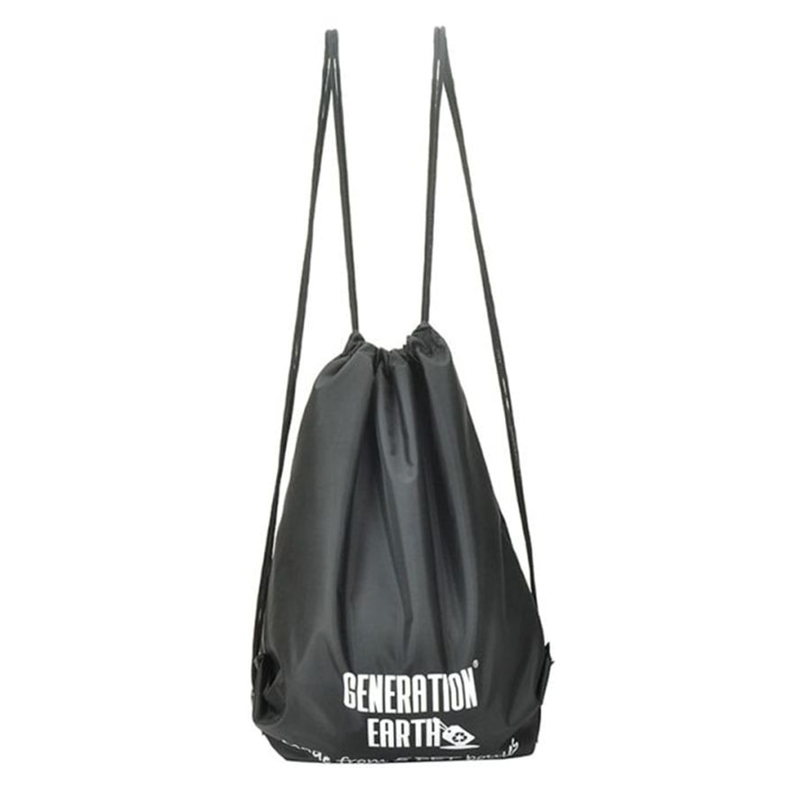 Evol EVACC9 – Generation Earth Rucksack mit Kordelzug aus Recyclingmaterial – Schwarz