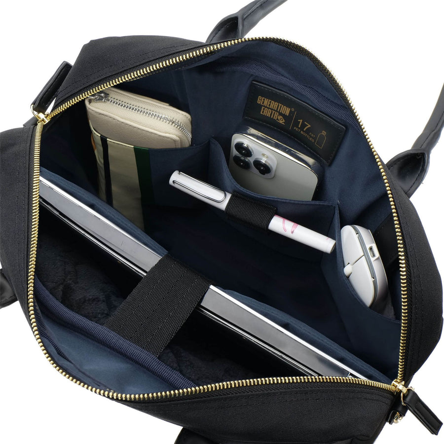 Evol EVR119 - Generation Earth Berlin Recycled 13.3"-14.1" Laptop Ladies Briefcase – Black