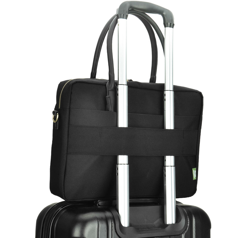 Evol EVR119 - Generation Earth Berlin Recycled 13.3"-14.1" Laptop Ladies Briefcase – Black