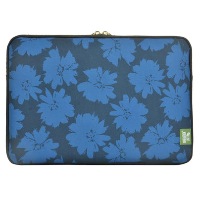 Evol EVR139 - Generation Earth Artisan Recycled 13.3"-14.1" Laptop Sleeve – Blue Flower