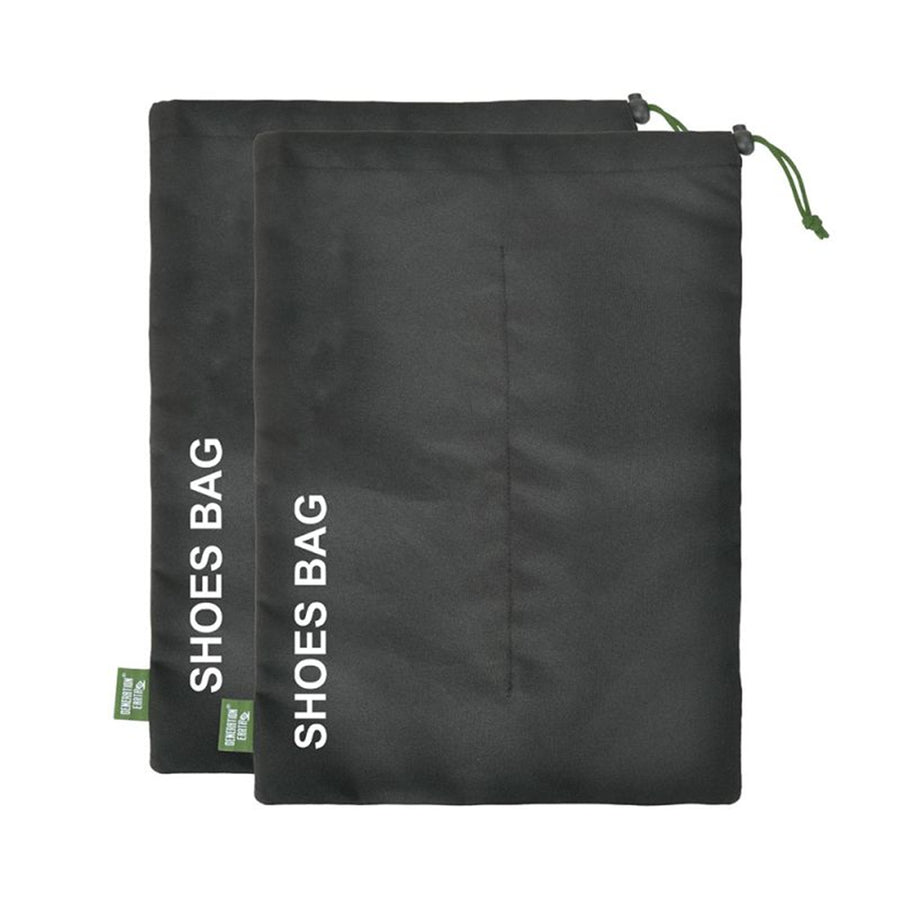 Evol EVACC6 - Generation Earth Recycelte Schuhtaschen 2er-Set – Schwarz