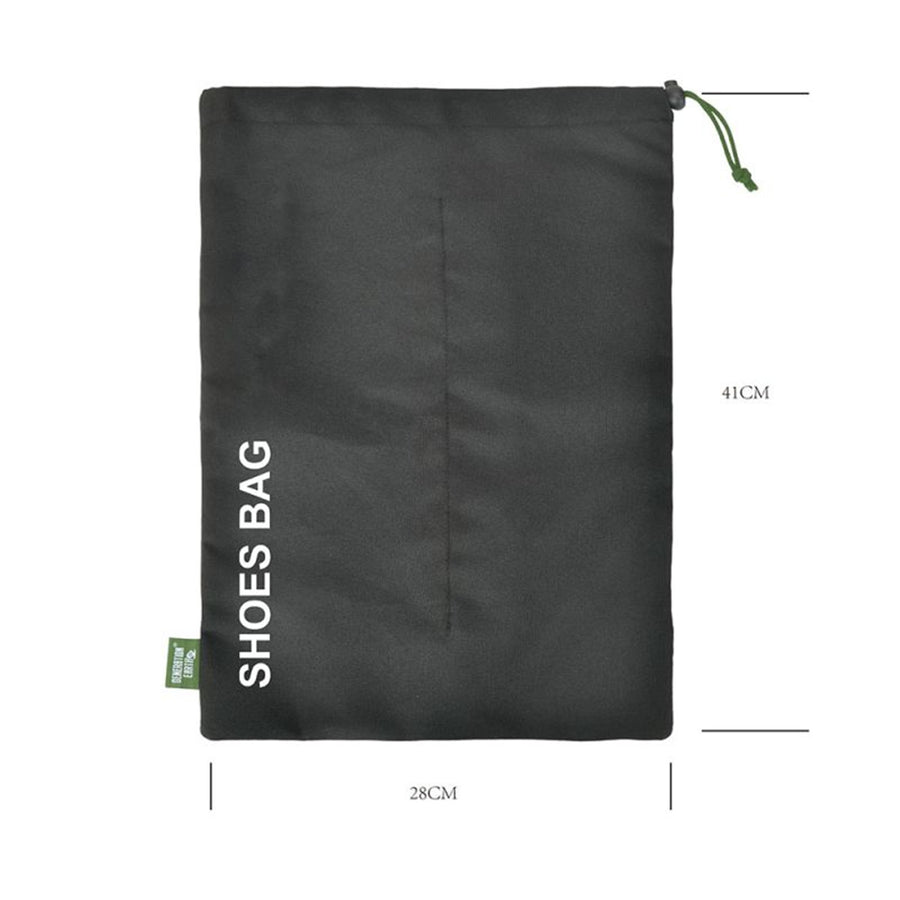 Evol EVACC6 - Generation Earth Recycelte Schuhtaschen 2er-Set – Schwarz