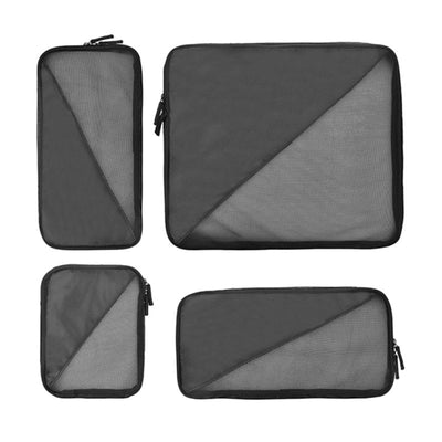 Evol EVACC5 - Generation Earth Recycled Packing Cubes Set of 4 – Black