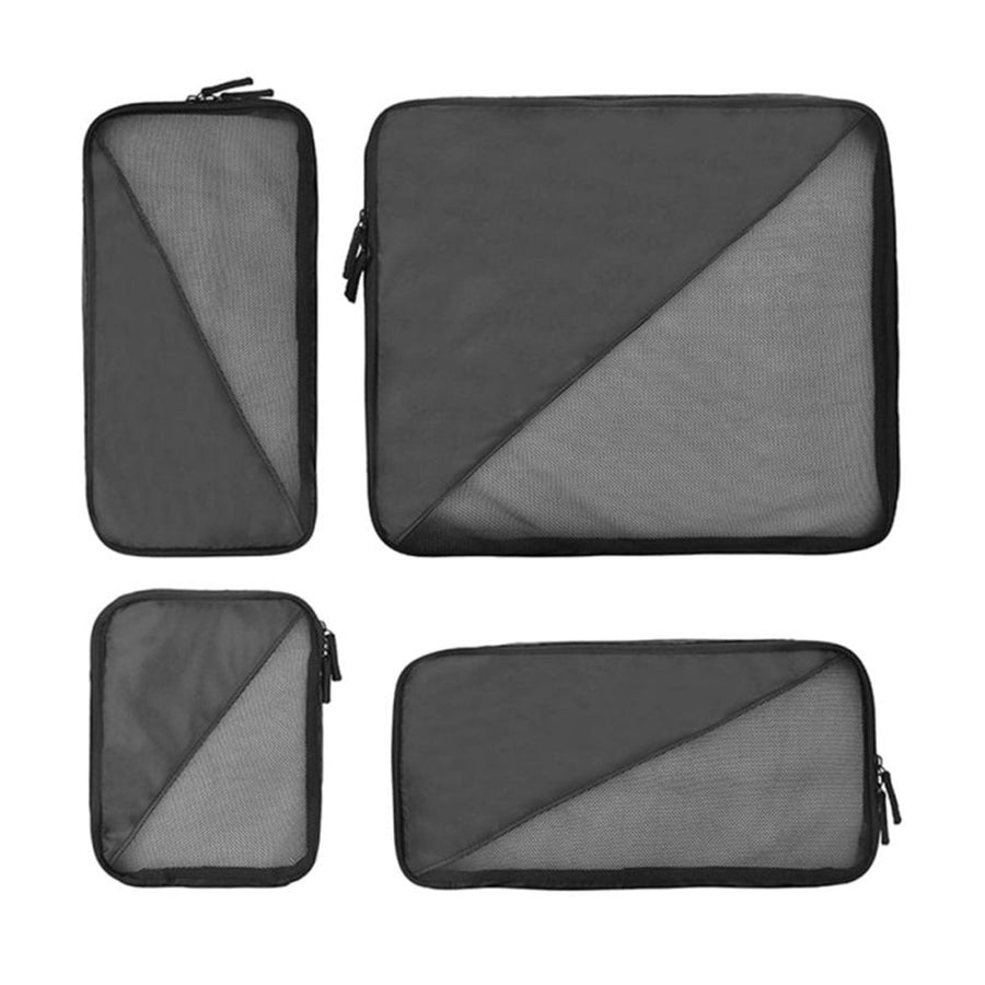 Evol EVACC5 - Generation Earth Recycled Packing Cubes Set of 4 – Black