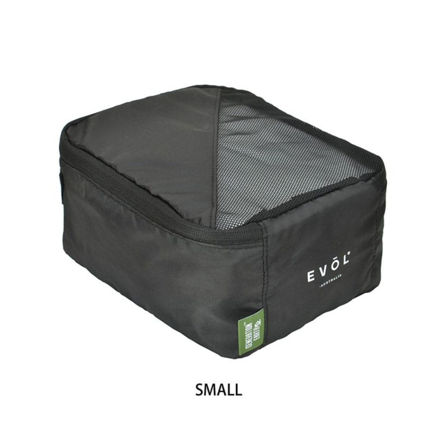 Evol EVACC5 - Generation Earth Recycled Packing Cubes Set of 4 – Black