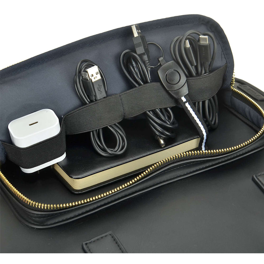 Evol EVR126 - Generation Earth Berlin Recycled 13.3"-14.1" Laptop PU Ladies Briefcase – Black