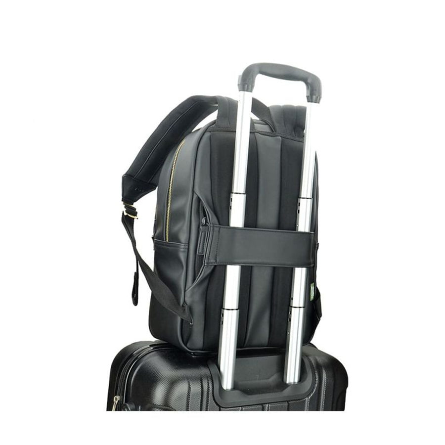 Evol EVR124 - Generation Earth Berlin Recycled 13.3"-14.1" Laptop PU Ladies Backpack – Black