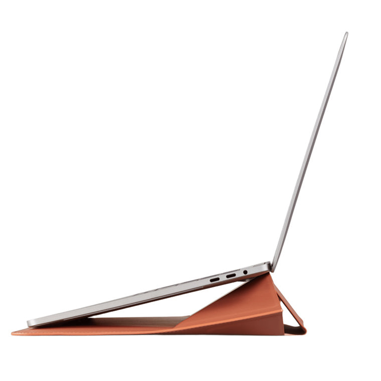 MOFT 2-in-1 Laptop Carry Sleeve with Built-in Adjustable Stand for 13"-14" laptops   - Sienna Brown
