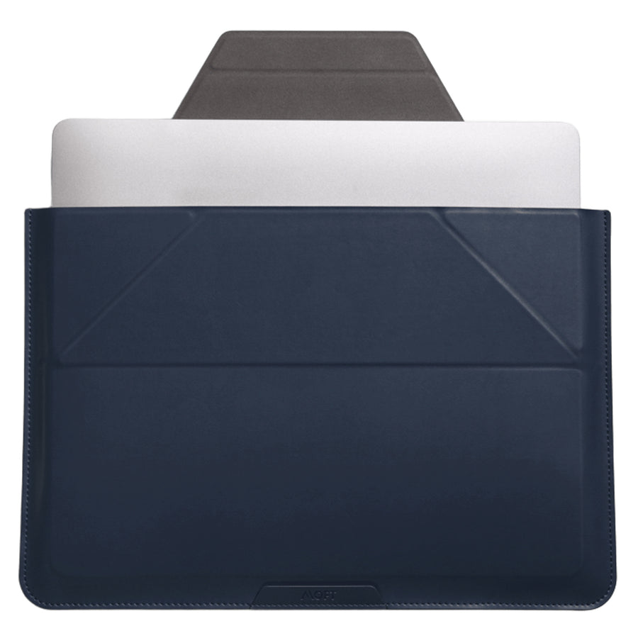 MOFT 2-in-1 Laptop Carry Sleeve with Built-in Adjustable Stand for 13"-14" laptops   - Navy Blue