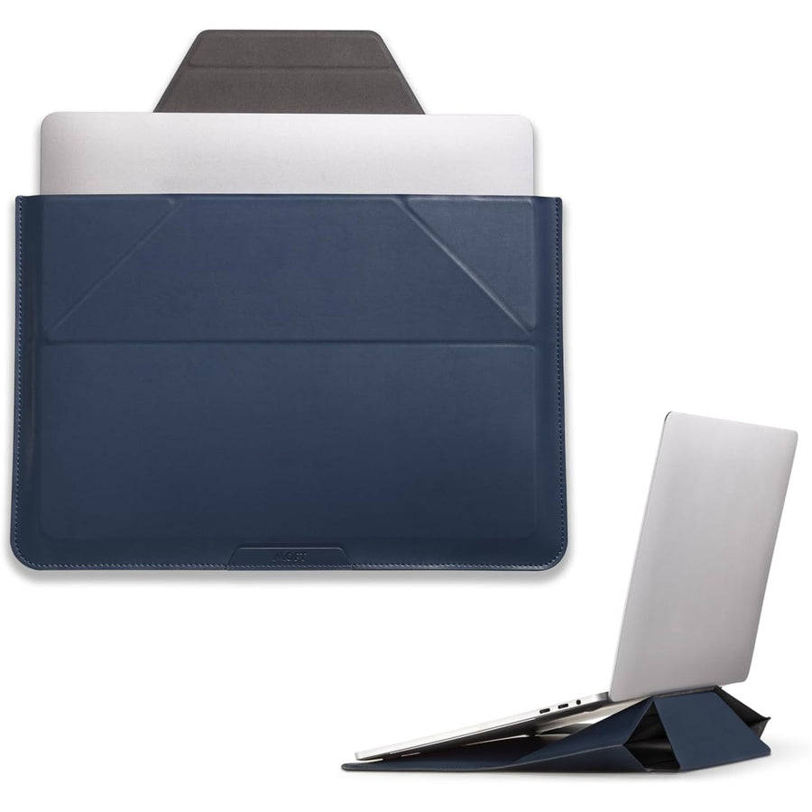 MOFT 2-in-1 Laptop Carry Sleeve with Built-in Adjustable Stand for 13"-14" laptops   - Navy Blue