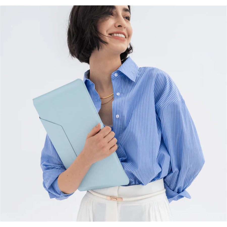 MOFT 2-in-1 Laptop Carry Sleeve with Built-in Adjustable Stand for 15"-16" laptops   - Drift Blue