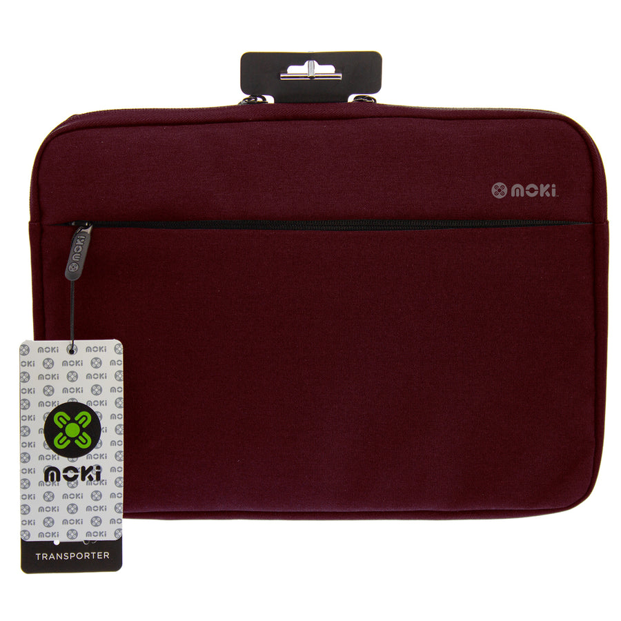 Moki Accessories ACC-BGTRSLBG - Moki Transporter Sleeve - Fits 13.3" Notebook - Burgundy