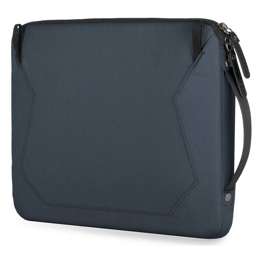 STM Myth Laptophülle mit abnehmbarem Gurt für Apple MacBook Air & Pro & Neo 13"-14" – Mitternachtsblau