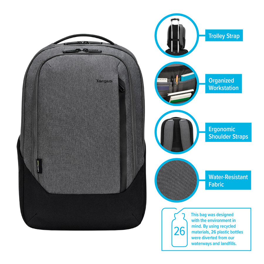Targus Cypress EcoSmart 15.6" Hero Backpack - Grey