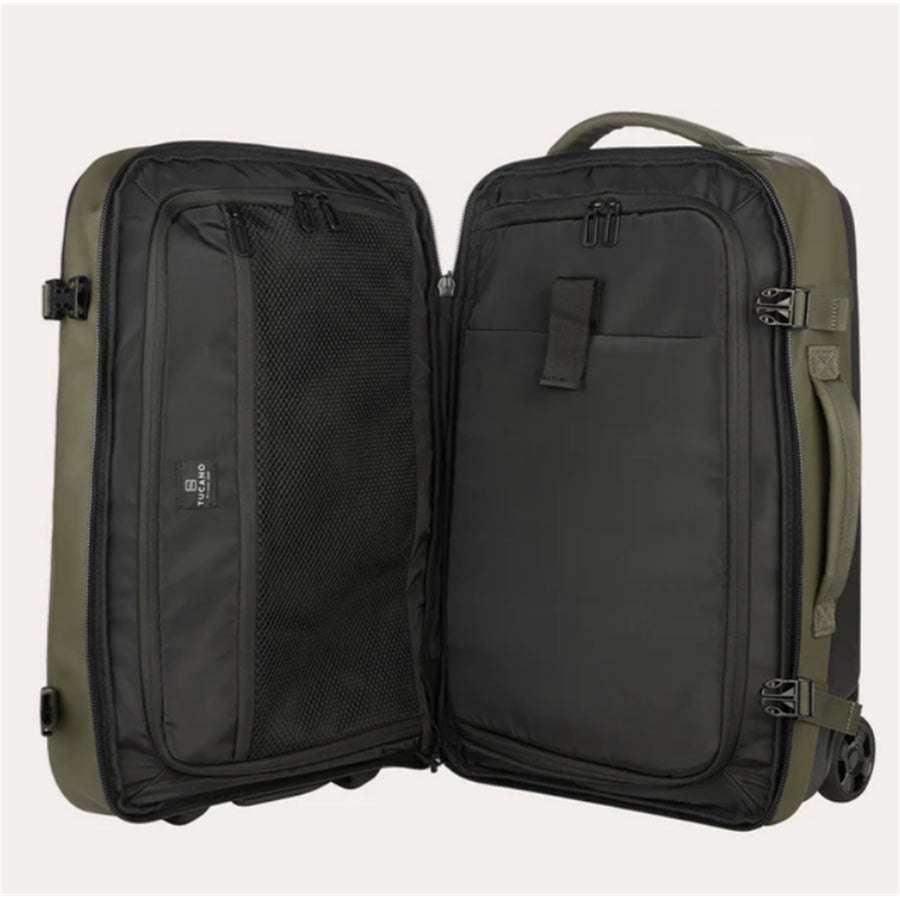 Tucano  GOMMO  Cabin Luggage Travel Trolley - Military Green