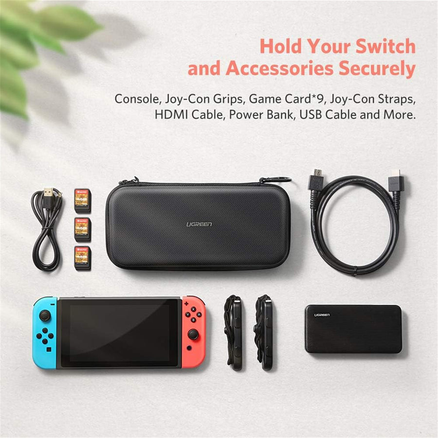 UGREEN Nintendo Switch EVA Hard Shell Carrying Case - Fits for Switch/Switch OLED - 9 Game Cartridges Slot