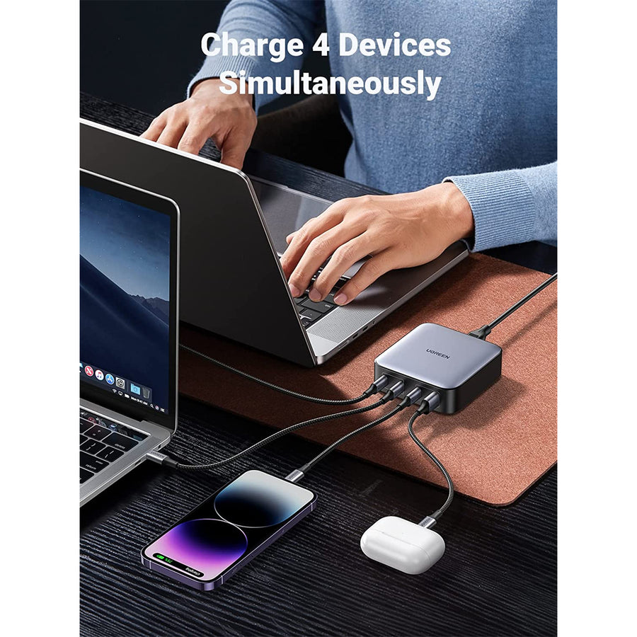 UG-15613 - Ugreen 1*USB-A+3*USB-C 100W Desktop Fast Charger