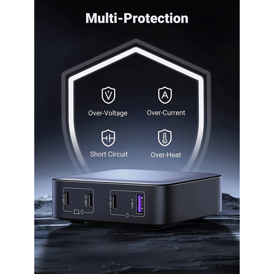 UG-15613 - Ugreen 1*USB-A+3*USB-C 100W Desktop Fast Charger