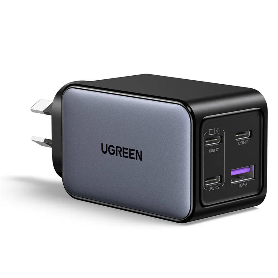 UGREEN Nexode Pro 65W Quad Port GaN Schnellladegerät – 1x USB-A & 3x USB-C – Für Laptops, Samsung Galaxy, iPhone & iPad