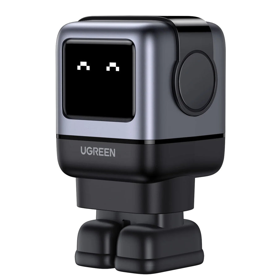 UGREEN Nexode 65W Triple Ports GaN Fast Wall Power Charger Robot Shape - 1x USB-A & 2x USB-C - For MacBook Pro, iPhone 17 Pro Max/16, Galaxy S25 Ultra(PPS 45W), Pixel 10, Steam Deck, ROG Ally