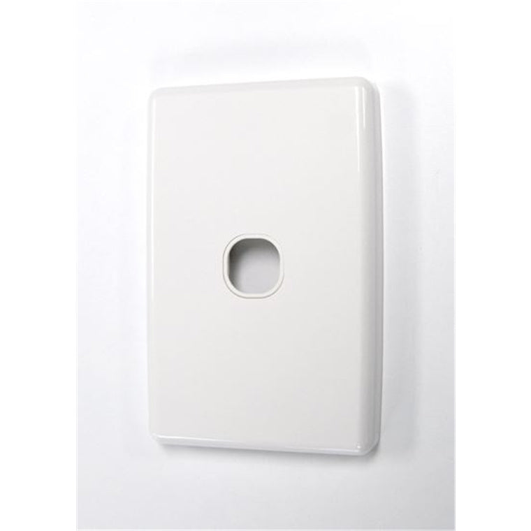 AMDEX FP-1PV3 - Switch Plate ONLY. Single. WPC Wall Face Full Cover Plate. (Accepts Clipsal Style