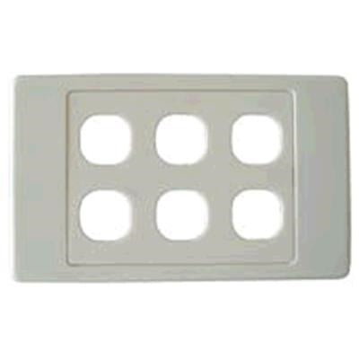 FP-6PV2 - Six Port RJ45 Face Plates. AMDEX style