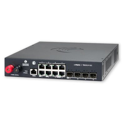 Cambium Networks TX1012-P-DC - Cambium cnMatrix TX1012-P-DC 12-Port DC Powered PoE WISP Tower Switch
