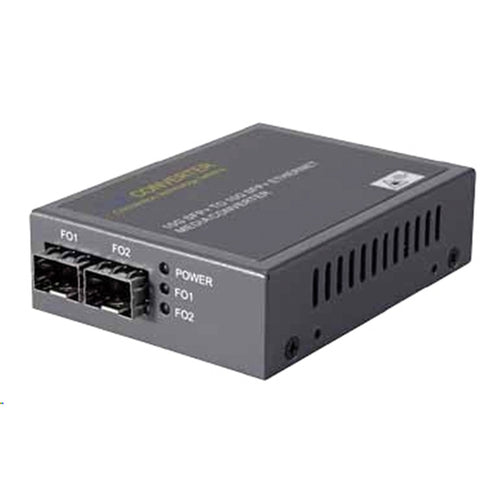 LAN-5002SFP - CTS Dual SFP+ 10G Media Converter. Single-mode & Multimode SFP. Support 10 Gigabit Fiber to Fiber full duplex conversion. 3R Optical Signal Regeneration.