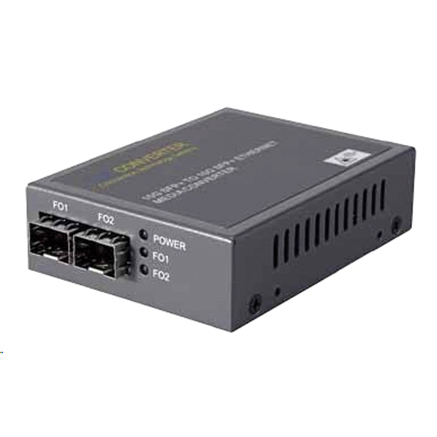 LAN-5002SFP - CTS Dual SFP+ 10G Media Converter. Single-mode & Multimode SFP. Support 10 Gigabit Fiber to Fiber full duplex conversion. 3R Optical Signal Regeneration.