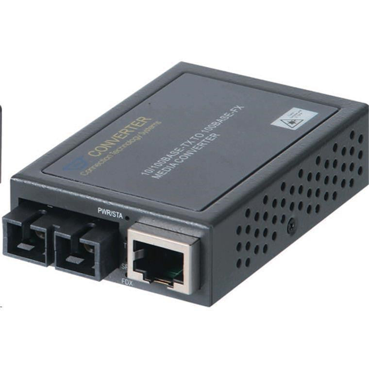 CTS MCT-100BTFCSM30 - 10/100Base-TX to 100Base-FX SC Singlemode Media Converter Compact Fast Ethernet 30Km