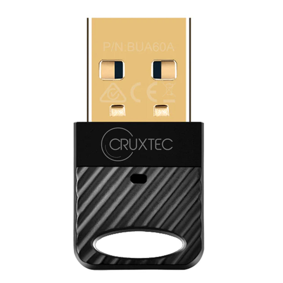 Cruxtec Bluetooth 6.0 USB Adapter - Enhanced Data Rate and Ultra-Compact Design