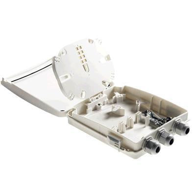 DYNAMIX FWEIO-12 - 12Core Fibre Termination Enclosure Indoor/Outdoor UV Stabilised Plastic Supports