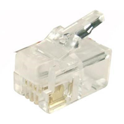 DYNAMIX RJ-14-JAR - RJ14 Plug 200pc Jar 4P4C Modular Plug 6 micron