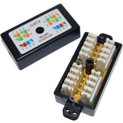 DYNAMIX A-PD-C6 - Cat6 Inline-Koppler, LSA-Anschluss, schwarz