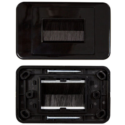 DYNAMIX FP-BRUSHPBK – AV-Bürstenplatte Schwarz