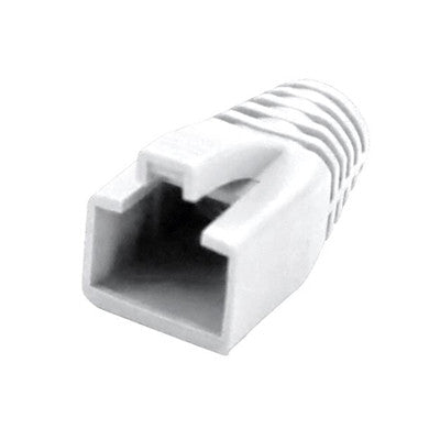 DYNAMIX SRB-75-WHT-20 - Strain Relief Boot OD: 7.5mm White 20 Pack Suited for Cat6A Shielded Cable